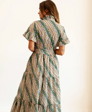 Load image into Gallery viewer, Victoria Dress Rose Stripe