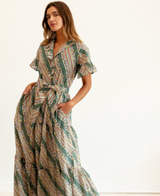 Load image into Gallery viewer, Victoria Dress Rose Stripe
