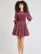 Load image into Gallery viewer, Maeve Dress Burgund Foulard