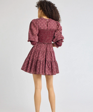 Load image into Gallery viewer, Maeve Dress Burgund Foulard