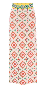 Gwen Skirt Floral Block