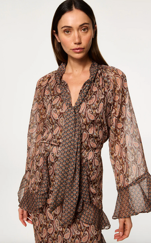 Maris Top Brown Paisley Mix
