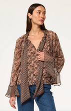 Load image into Gallery viewer, Maris Top Brown Paisley Mix
