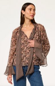 Maris Top Brown Paisley Mix