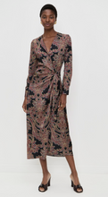 Load image into Gallery viewer, Eliza Dress Studded Floral Satin