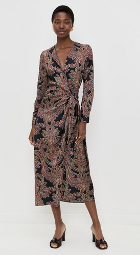 Eliza Dress Studded Floral Satin