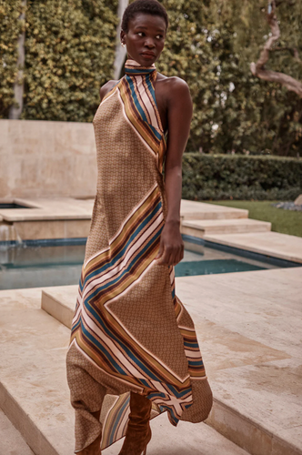 Minerva Dress Tile Scarf & Allover