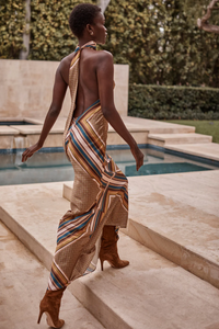 Minerva Dress Tile Scarf & Allover
