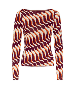 Izma Top Wavy Stripe