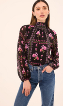 Load image into Gallery viewer, Lulu Top Midnight Lattice