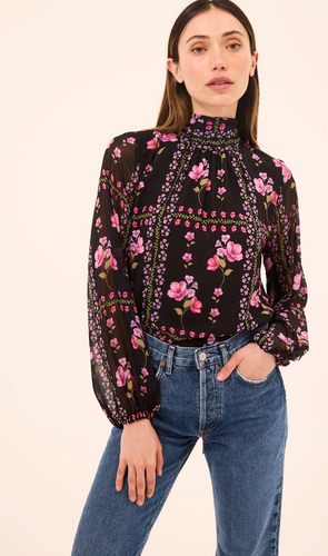 Lulu Top Midnight Lattice