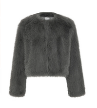 Load image into Gallery viewer, Jordyn Cropped Jacket Dark Grey