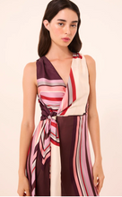 Load image into Gallery viewer, Kina Dress Chocolate Geo Stripe