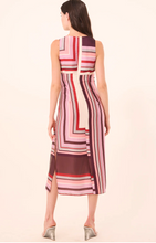 Load image into Gallery viewer, Kina Dress Chocolate Geo Stripe