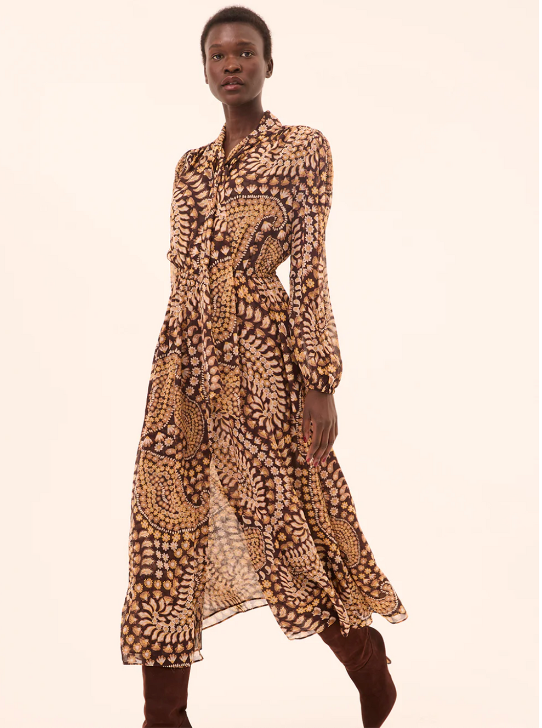 Wilma Dress Daisy Paisley