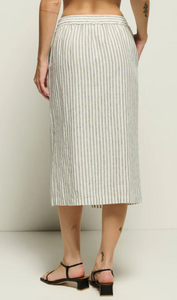 Maisie Skirt Linen Stripe