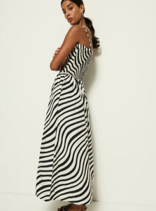 Sibelle Smocked Dress Swirl Print