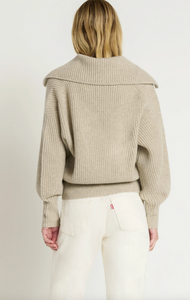 Ashton Collared Pullover Moonbeam