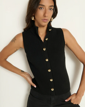 Load image into Gallery viewer, Ira Sweater Vest Jet Black