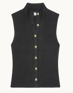Ira Sweater Vest Jet Black