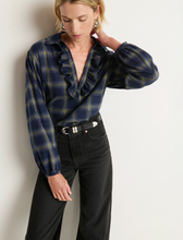 Load image into Gallery viewer, Beckett Blouse Starry Night Plaid
