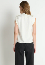 Load image into Gallery viewer, Mikka Button Shoulder Tank Porcelain