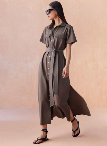 Amira Midi Solid Fawn
