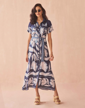 Load image into Gallery viewer, Amira Shirtdress Adelaide Mariner