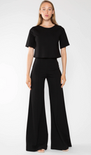 Load image into Gallery viewer, Ponte Knit Wide Leg Pant Black