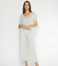 Load image into Gallery viewer, Ponte Knit Wide Leg Heather Grey