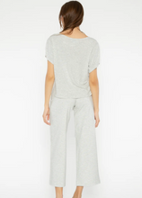 Load image into Gallery viewer, Ponte Knit Wide Leg Heather Grey