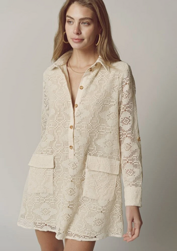 Raya Dress Cream Lace