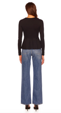 Load image into Gallery viewer, Crew Is Flare Top 5&quot; BLK