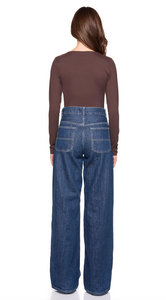 V Neck LS 5" Java