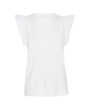 Load image into Gallery viewer, Paulette Ruffled Tank White