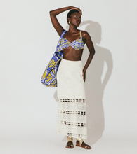 Load image into Gallery viewer, Adela Hand Crochet Midi Skirt Ivory