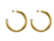 Load image into Gallery viewer, Chantal Hoop Earrings 18K Gold Plated