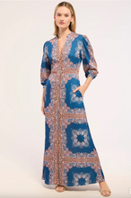 Load image into Gallery viewer, Farrah Dress Sapphire Tapis