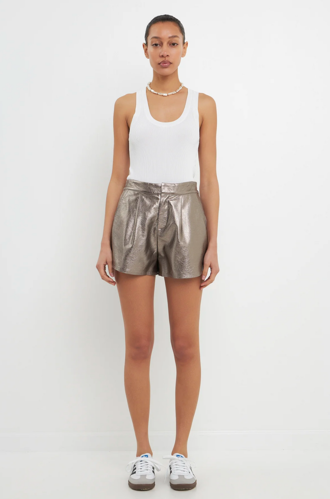 Carlisle Faux Leather Short Bronze