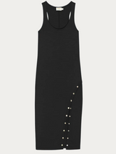 Load image into Gallery viewer, Sevan Dress W Buttons BLK