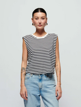 Load image into Gallery viewer, Collins Stripe Crew Tank City Stripe
