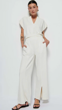 Load image into Gallery viewer, Lincoln Front Slit Knit Pant Porcelain