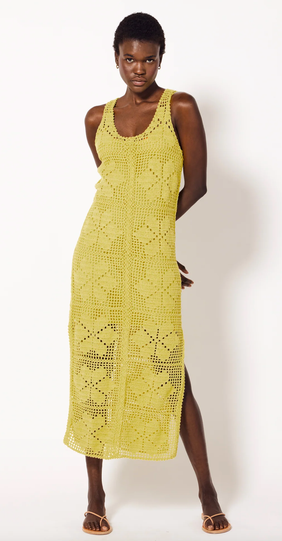 Joy Crochet Ankle Dress