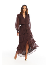 Load image into Gallery viewer, Joleen Maxi Dress Chocolate