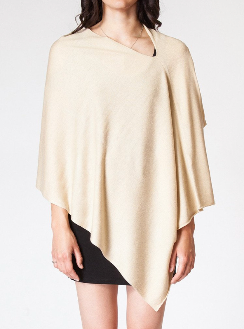 Eden Poncho Ecru