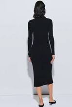 Load image into Gallery viewer, Leni Side Snap Dress Jet Black