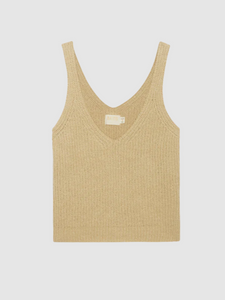 Cece Sweater Tank Warm Sand