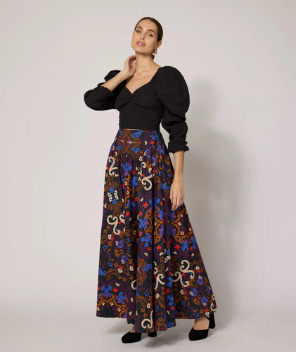 Esmeralda Ankle Skirt Venezia Print