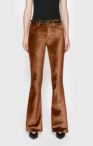 Le High Flare Bronze Velvet