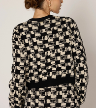 Load image into Gallery viewer, Marybeth Sweater Cardi Biarritz BLK